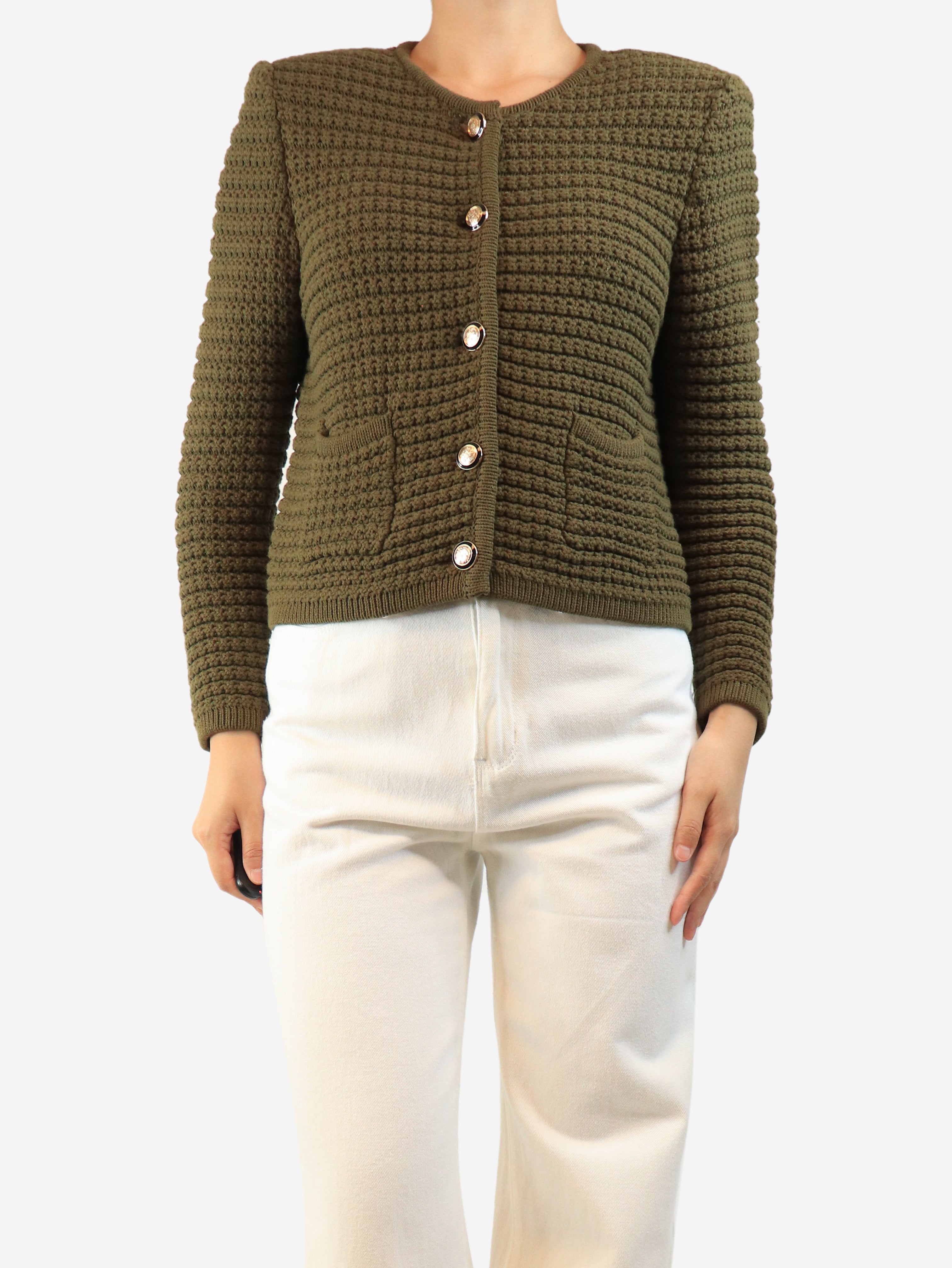 Green Gaspard cardigan - size M
