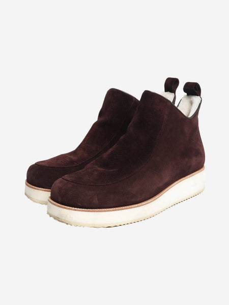 Brown Harry shearling boots - size EU 39 alternate image
