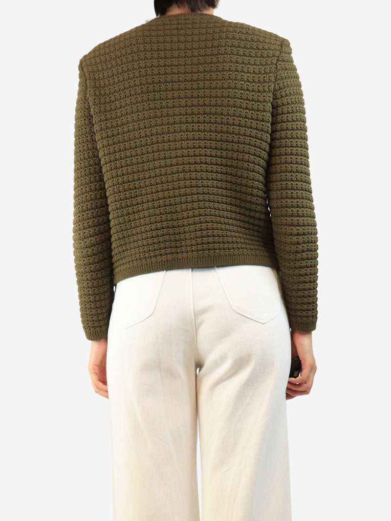 Green Gaspard cardigan - size M