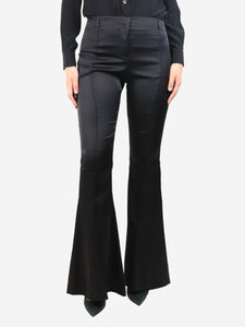 Acne Studios Black satin trousers - size UK 10