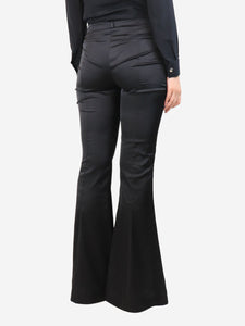 Acne Studios Black satin trousers - size UK 10
