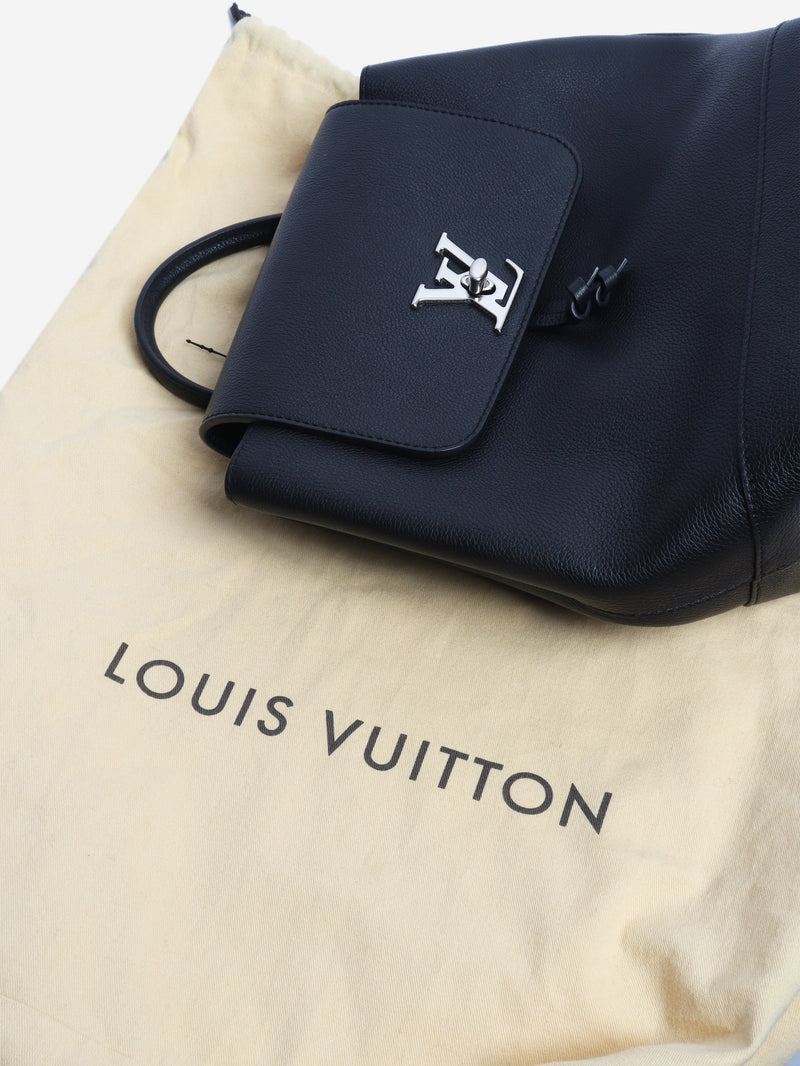 Black 2016 Lockme backpack Backpacks Louis Vuitton 