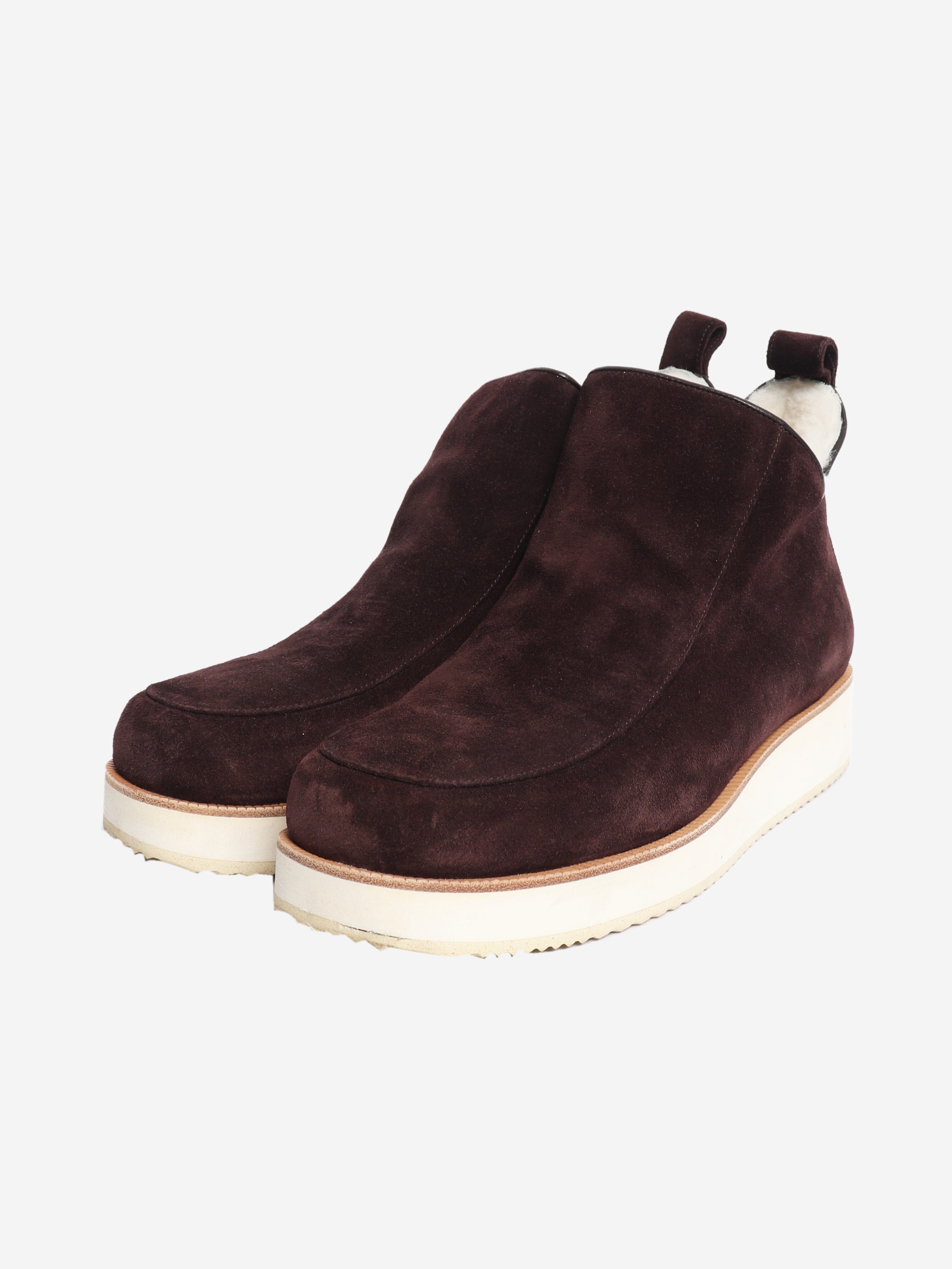 Brown Harry shearling boots - size EU 39 Boots Gabriela Hearst 
