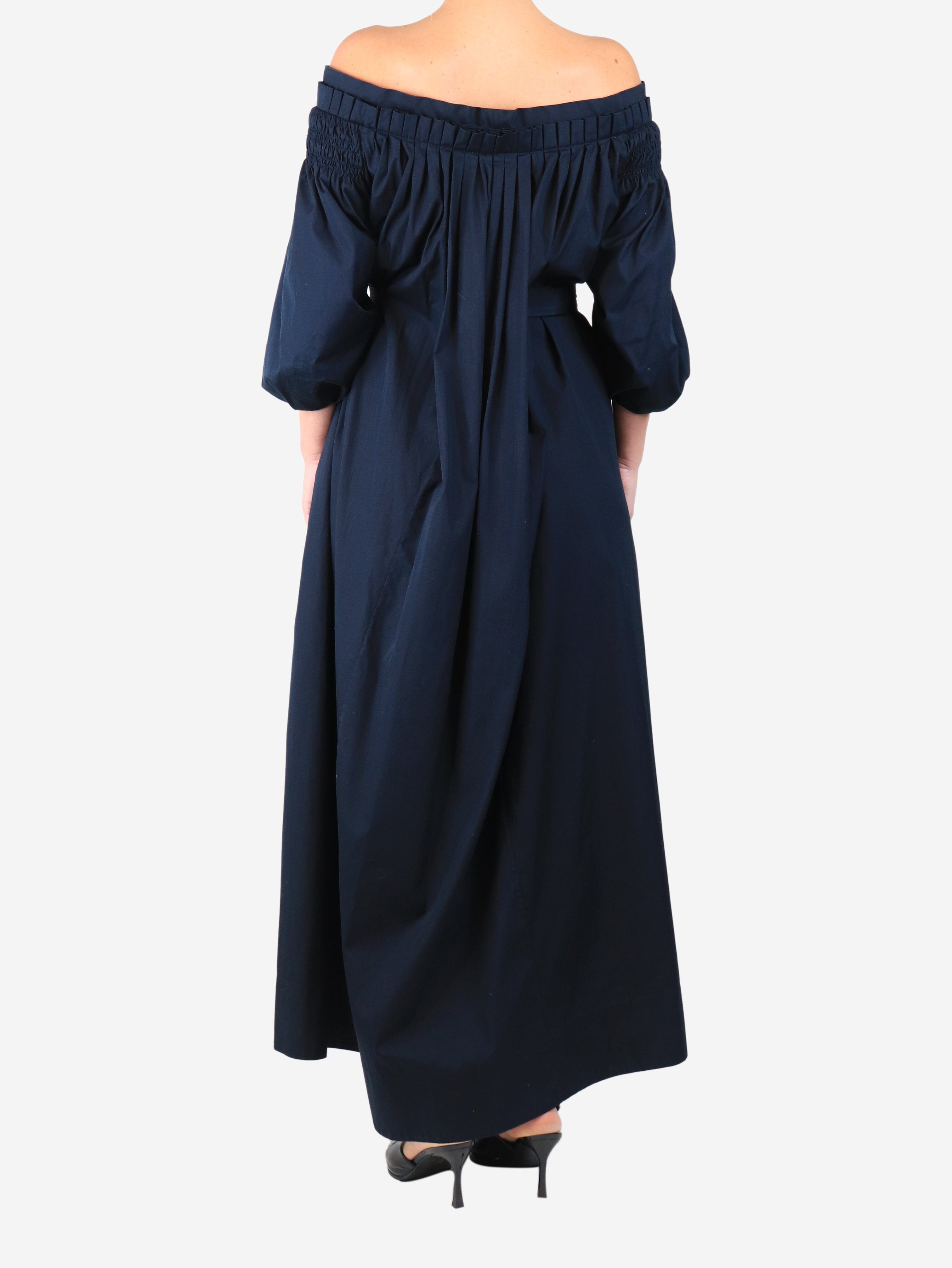 Navy cotton midi dress - size UK 10 Dresses Gabriela Hearst 