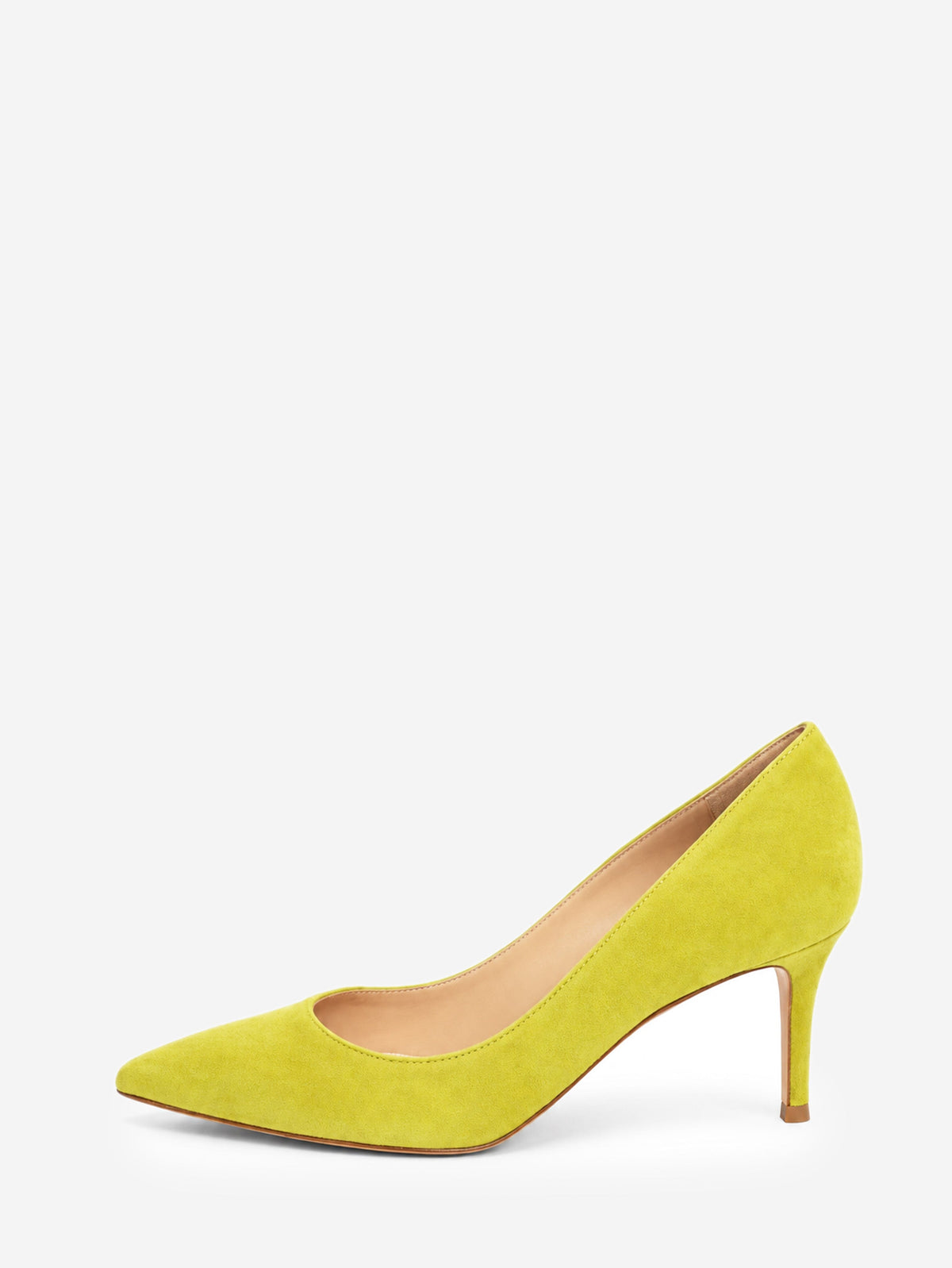 Green suede Gianvito 70 pumps - size EU 38.5 Heels Gianvito Rossi 
