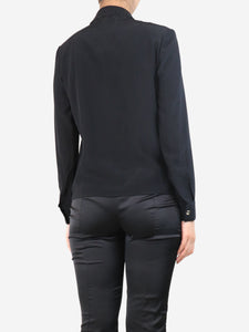 Chanel Boutique Black pocket shirt - size UK 8