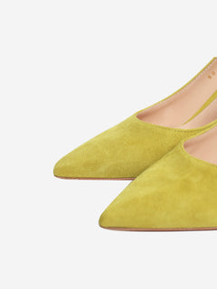 Green suede Gianvito 70 pumps - size EU 38.5 Heels Gianvito Rossi 