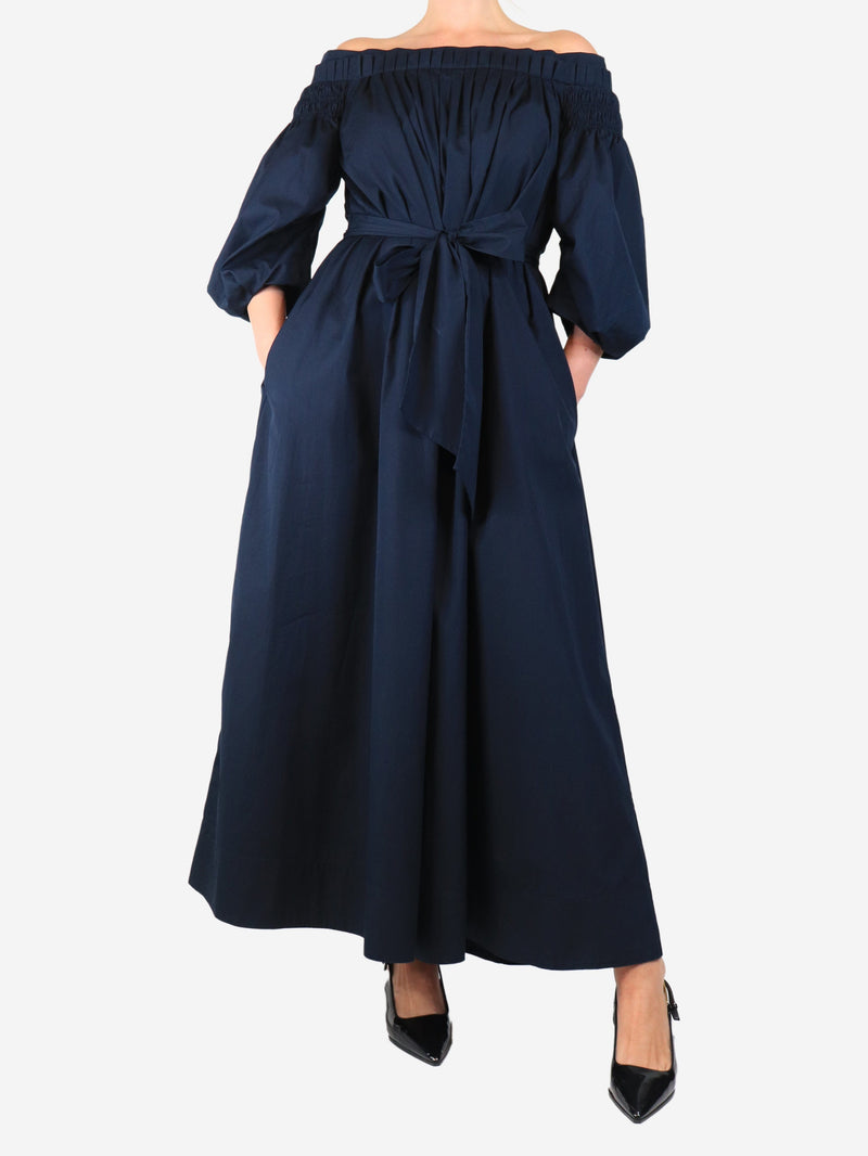 Navy cotton midi dress - size UK 10 Dresses Gabriela Hearst 
