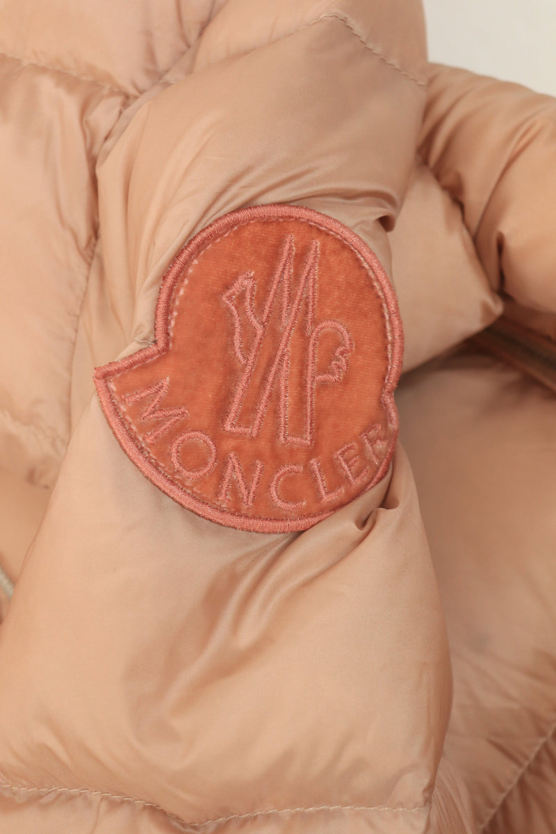 Salmon puffer jacket - size UK 10 Coats & Jackets Moncler 