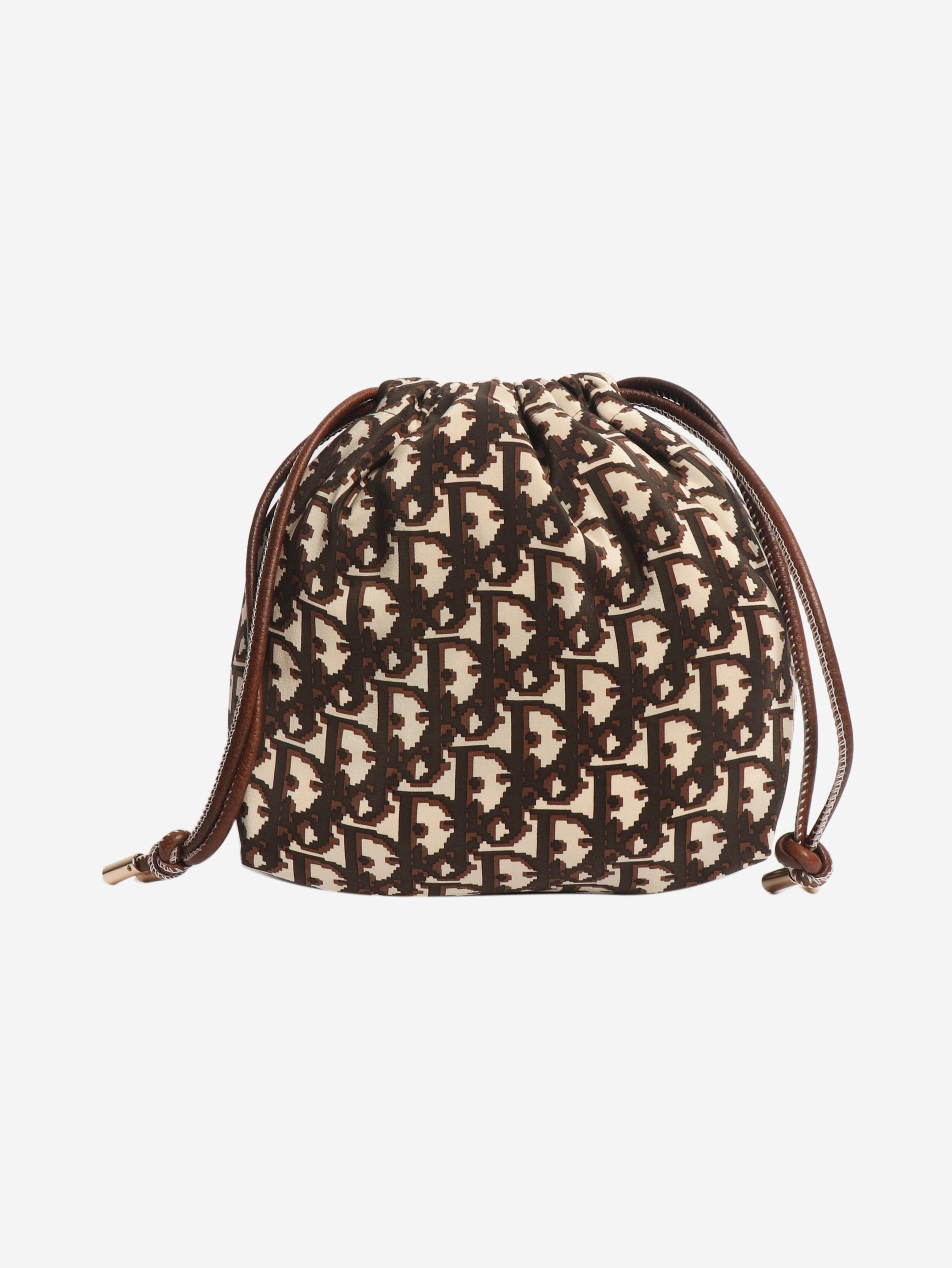Dark brown logo bag Tops Prettysac 