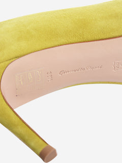 Green suede Gianvito 70 pumps - size EU 38.5 Heels Gianvito Rossi 