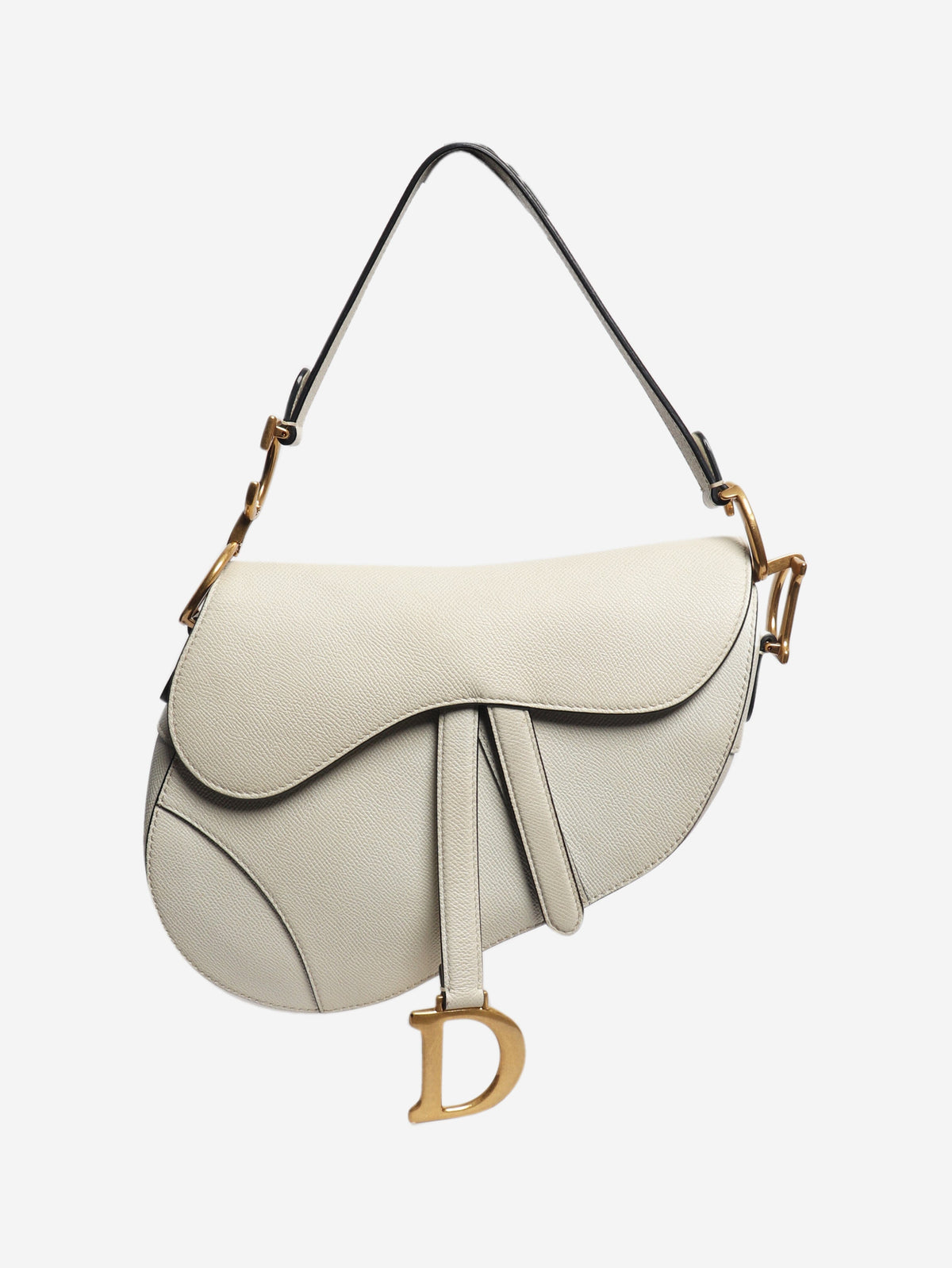 Cream 2011 grained calfskin saddle bag Shoulder bags Dior 