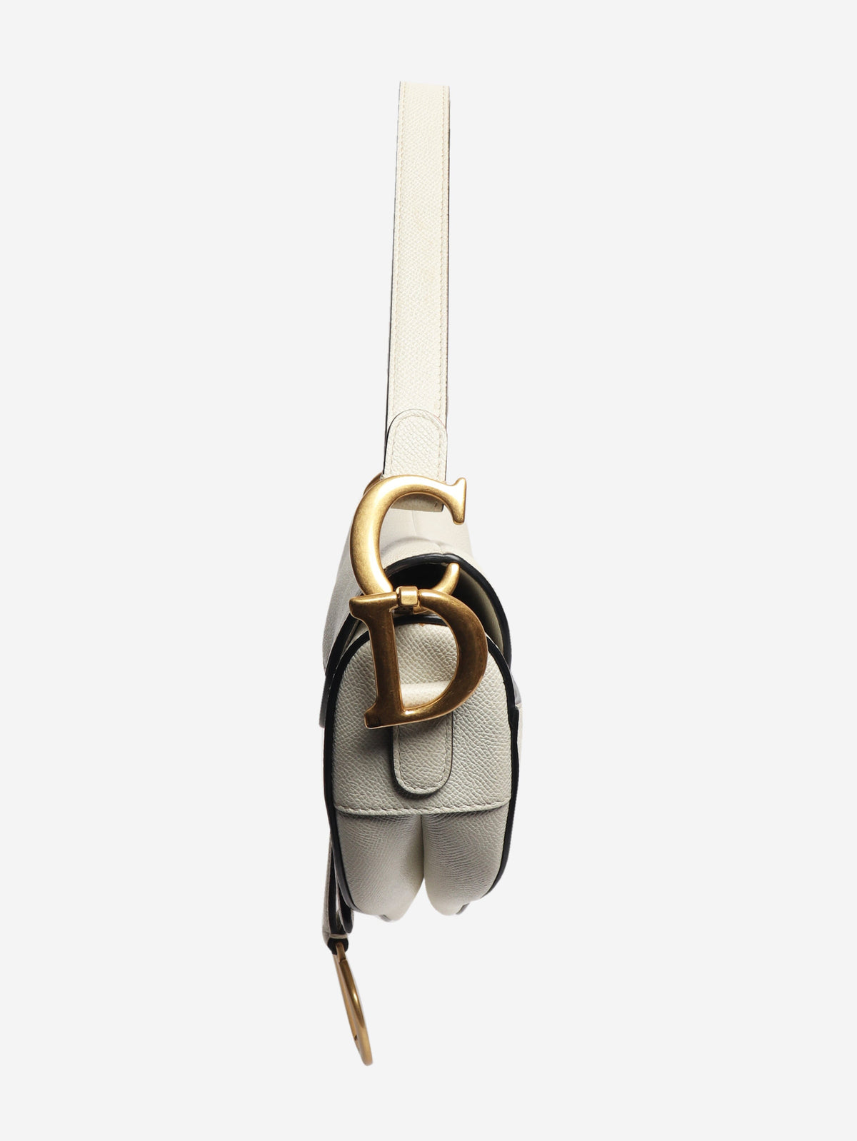Cream 2011 grained calfskin saddle bag Shoulder bags Dior 
