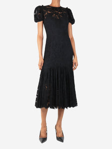 Dolce & Gabbana Black lace midi dress - size UK 8