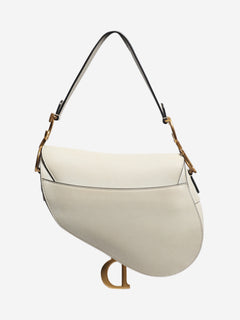 Cream 2011 grained calfskin saddle bag Shoulder bags Dior 