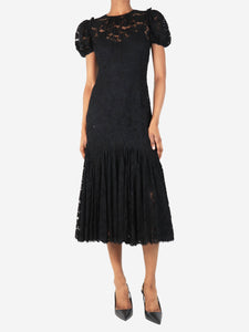 Dolce & Gabbana Black lace midi dress - size UK 8