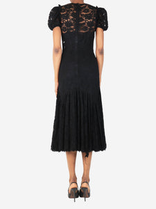 Dolce & Gabbana Black lace midi dress - size UK 8