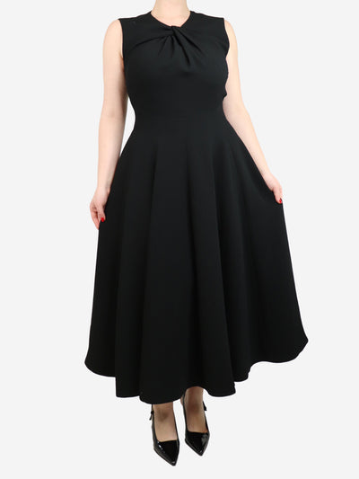 Black crepe maxi dress - size UK 14 Dresses Emilia Wickstead 