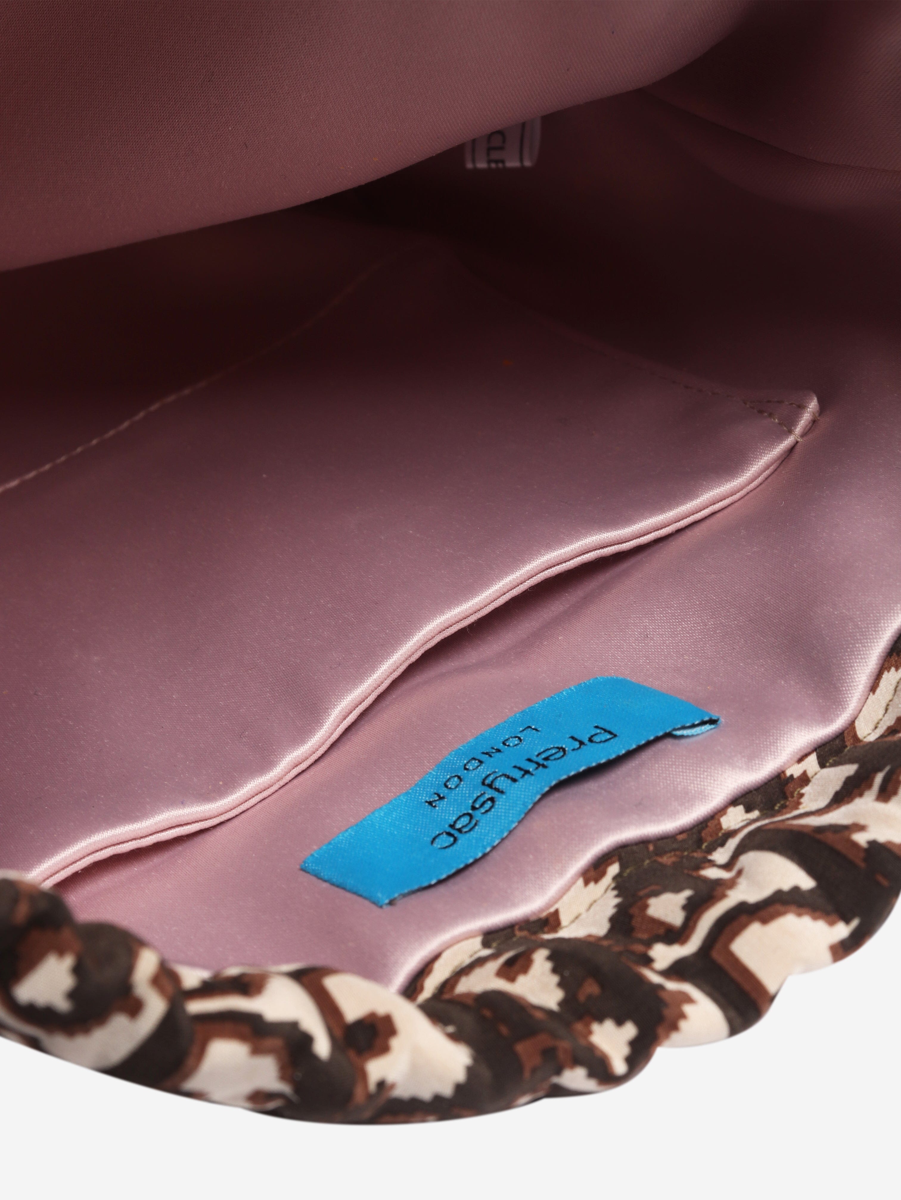 Dark brown logo bag Tops Prettysac 