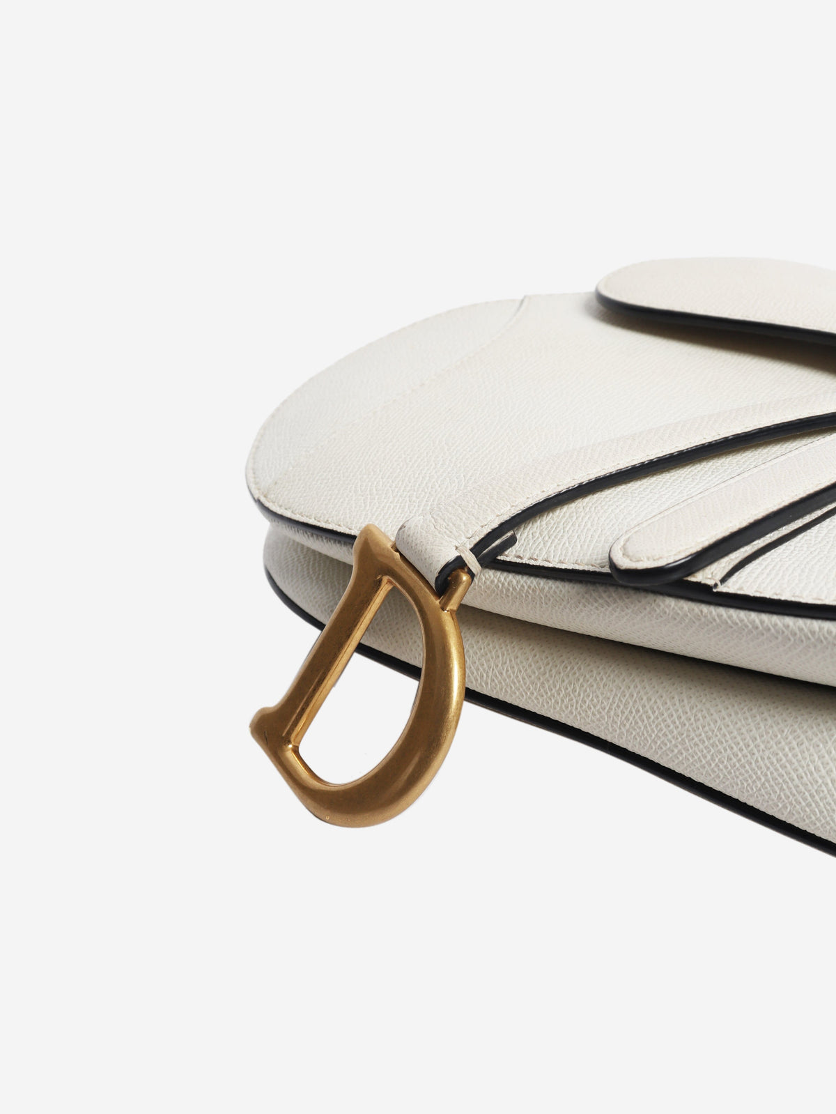 Cream 2011 grained calfskin saddle bag Shoulder bags Dior 