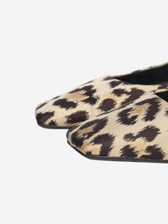Brown leopard print slingback flats - size EU 38 (UK 5) Flat Shoes Dior 
