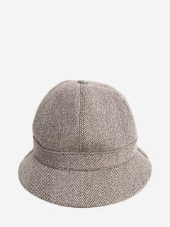Brown herringbone Pecora Nera hunting hat - size M Hats Loro Piana 