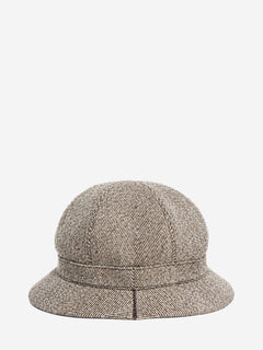 Brown herringbone Pecora Nera hunting hat - size M Hats Loro Piana 