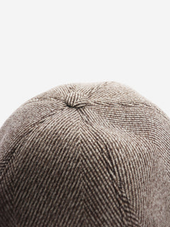 Brown herringbone Pecora Nera hunting hat - size M Hats Loro Piana 