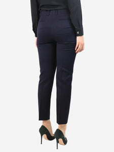 Celine Navy blue tailored wool trousers - size UK 10