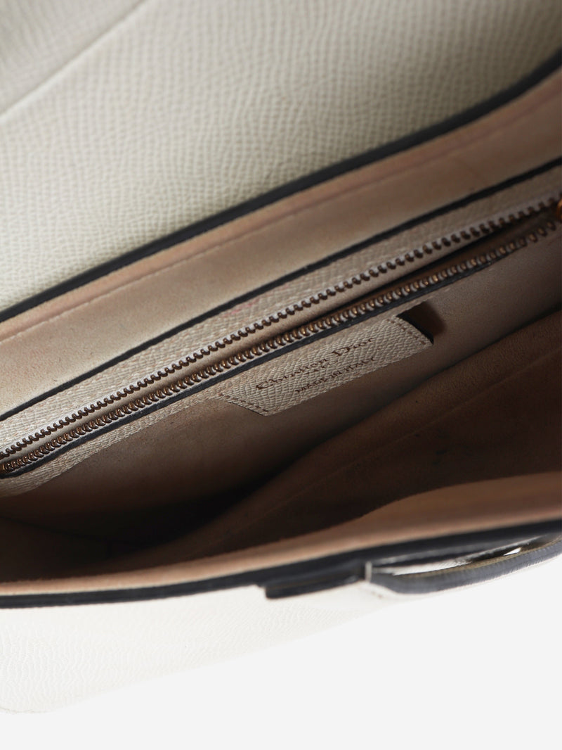 Cream 2011 grained calfskin saddle bag Shoulder bags Dior 