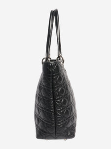 Christian Dior Black 2009 Cannage Panarea tote bag