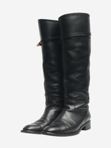 Salvatore Ferragamo Black riding boots - size EU 38.5