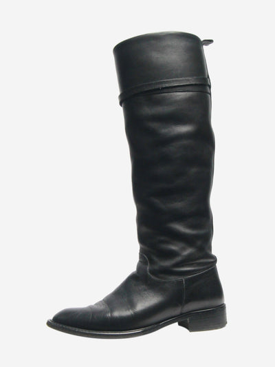 Black riding boots - size EU 38.5 Boots Salvatore Ferragamo 