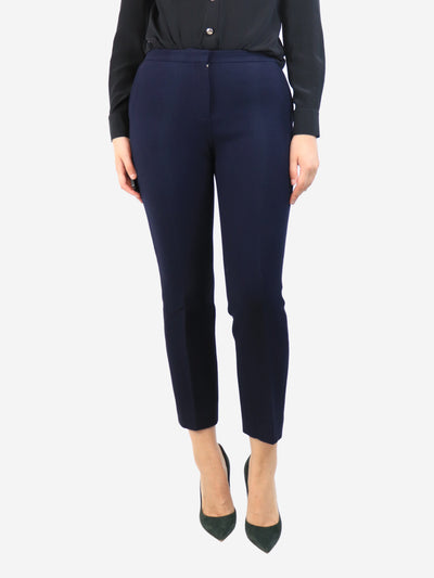 Navy blue wool trousers - size UK 10 Trousers Celine 