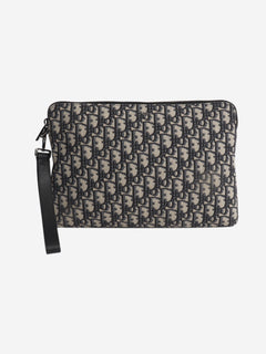 2021 Navy zipped monogram pouch Clutch bags Dior 