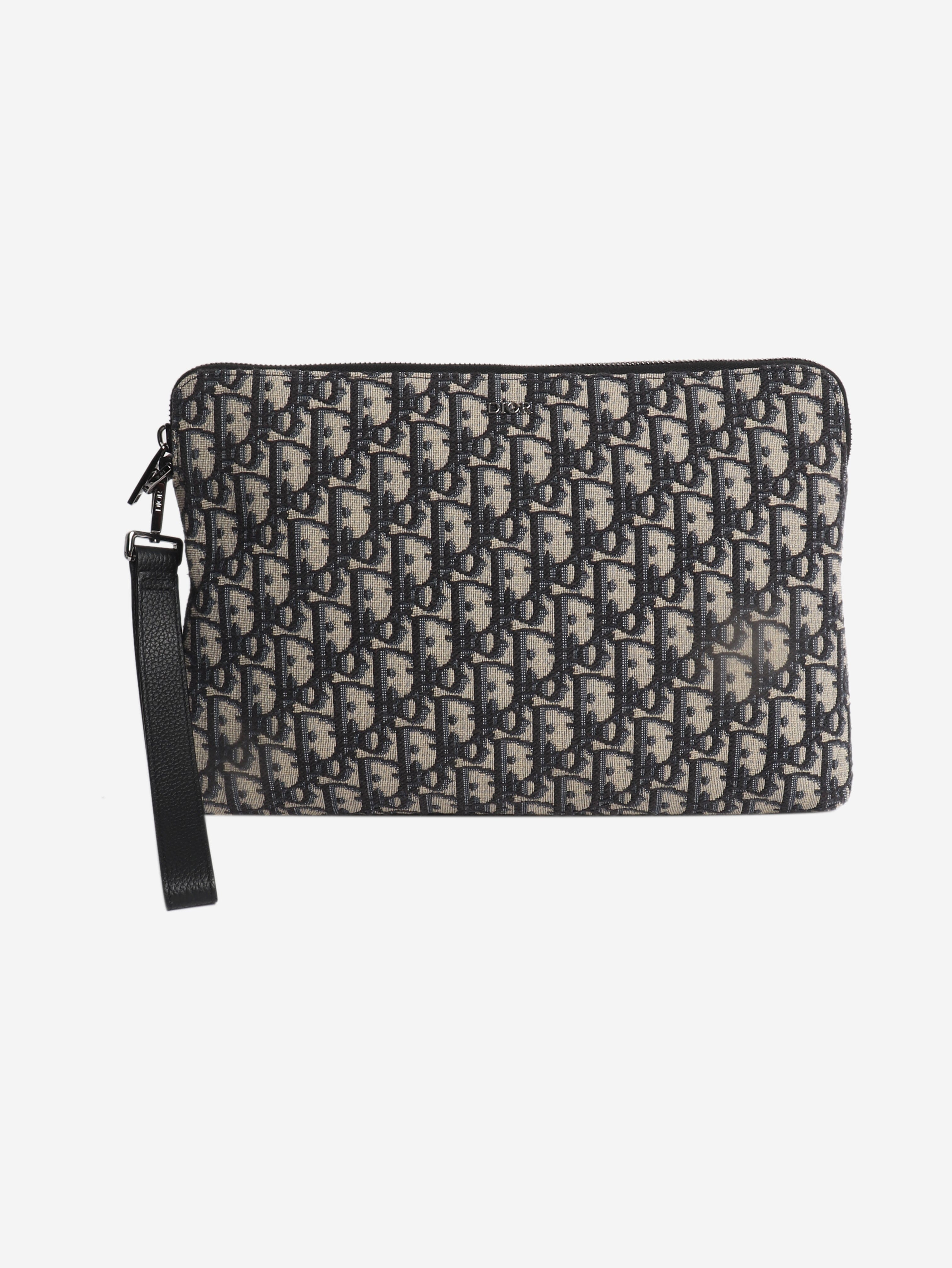 2021 Navy zipped monogram pouch Clutch bags Dior 