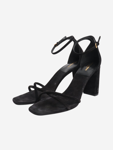 Black suede sandal heels - size EU 40.5 alternate image