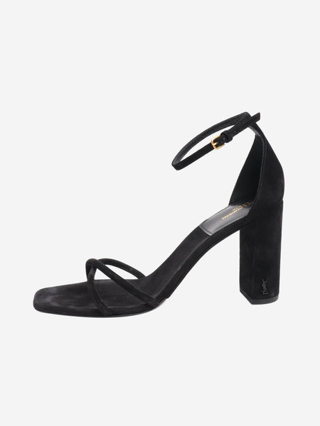 Black suede sandal heels - size EU 40.5 product image