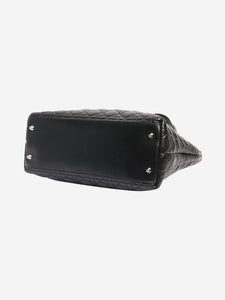 Christian Dior Black 2009 Cannage Panarea tote bag
