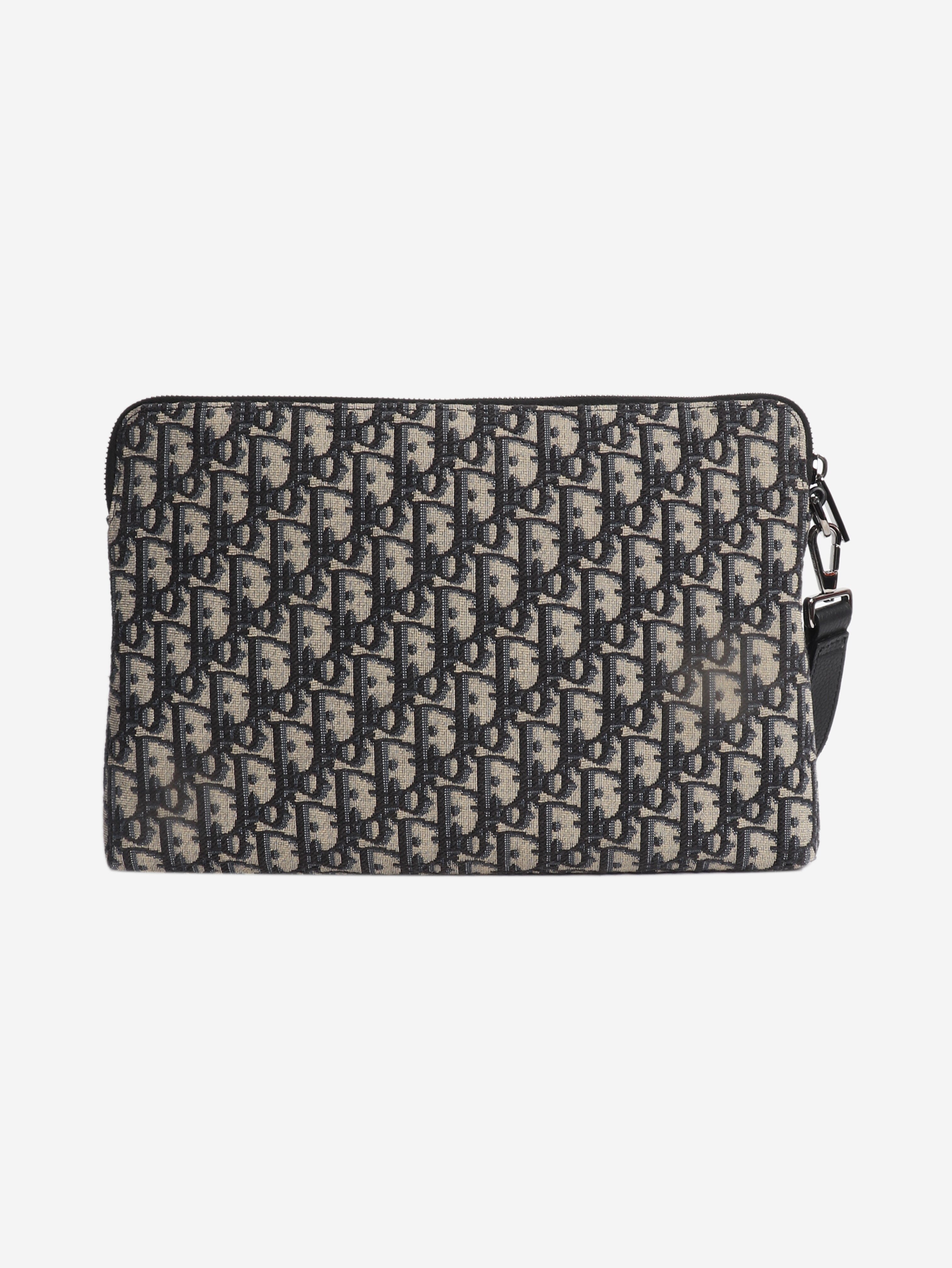 2021 Navy zipped monogram pouch Clutch bags Dior 