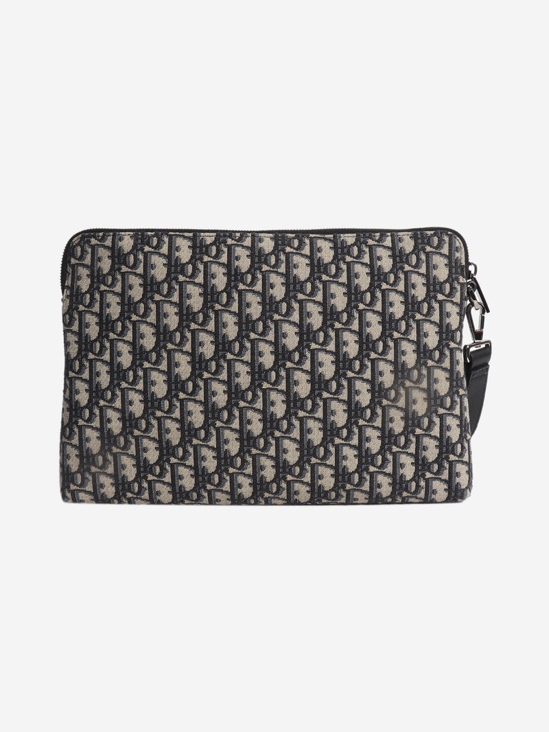 2021 Navy zipped monogram pouch Clutch bags Dior 
