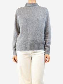 Grey high-neck cashmere jumper - size S Knitwear Bamford 