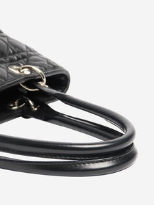 Christian Dior Black 2009 Cannage Panarea tote bag