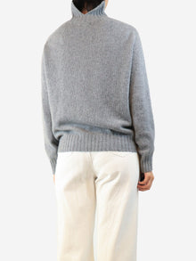 Grey high-neck cashmere jumper - size S Knitwear Bamford 