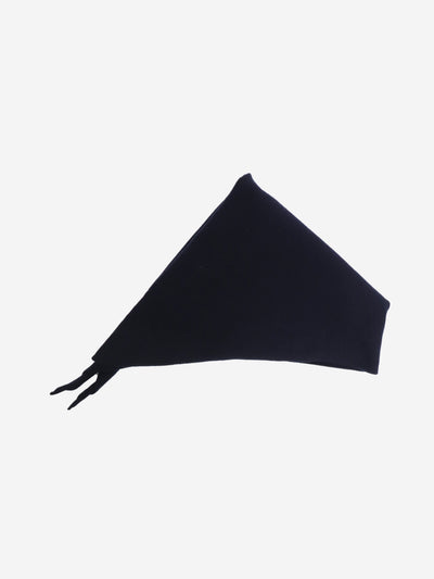 Navy triangle scarf Scarves Extreme Cashmere 