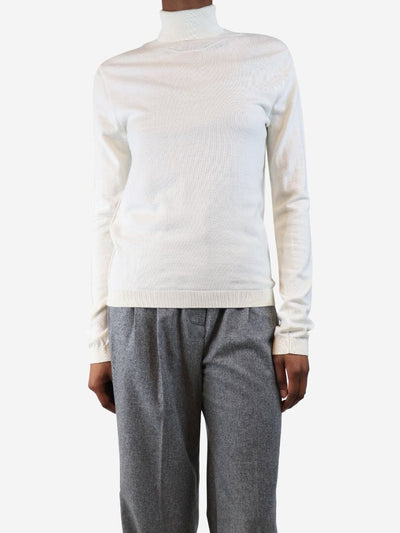 Cream Billie wool top - size L Knitwear Issue Twelve 