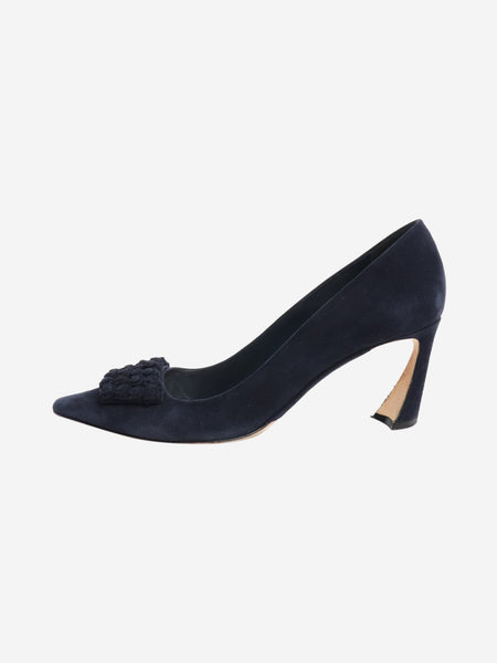 Navy suede pumps - size EU 41 product image