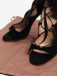 Black lace up heels - size EU 37 (UK 4) Heels Gianvito Rossi 