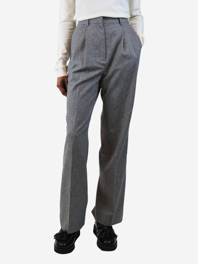 Light grey Stanley wool trousers - size UK 6 Trousers Issue Twelve 
