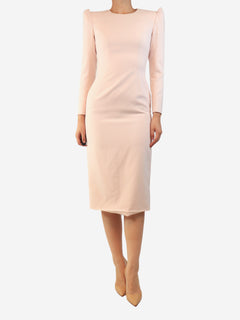 Pink longsleeve dress - size UK 8